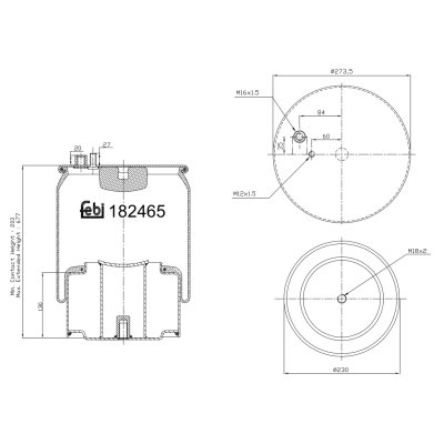 Febi Bilstein Air Spring 184254