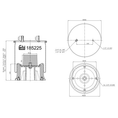 Febi Bilstein Air Spring 185225