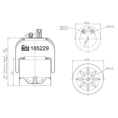 Febi Bilstein Air Spring 185229